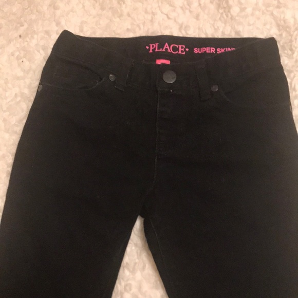 🖤🖤CHILDREN’S PLACE BLACK JEANS🖤🖤 - Picture 2 of 3